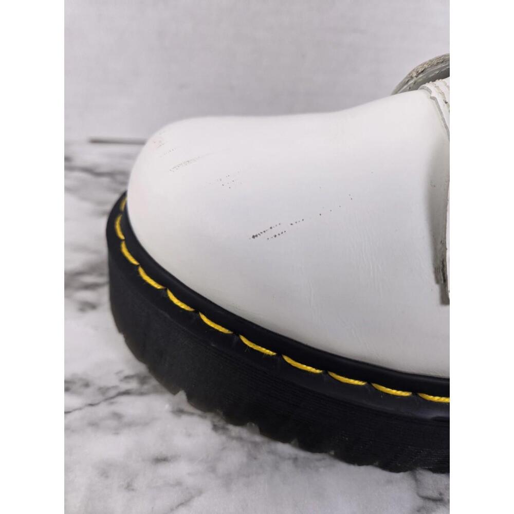 Dr Martens Britain - White 20 Hole Knee High Platform Boots - Womens 8 - Picture 9 of 16